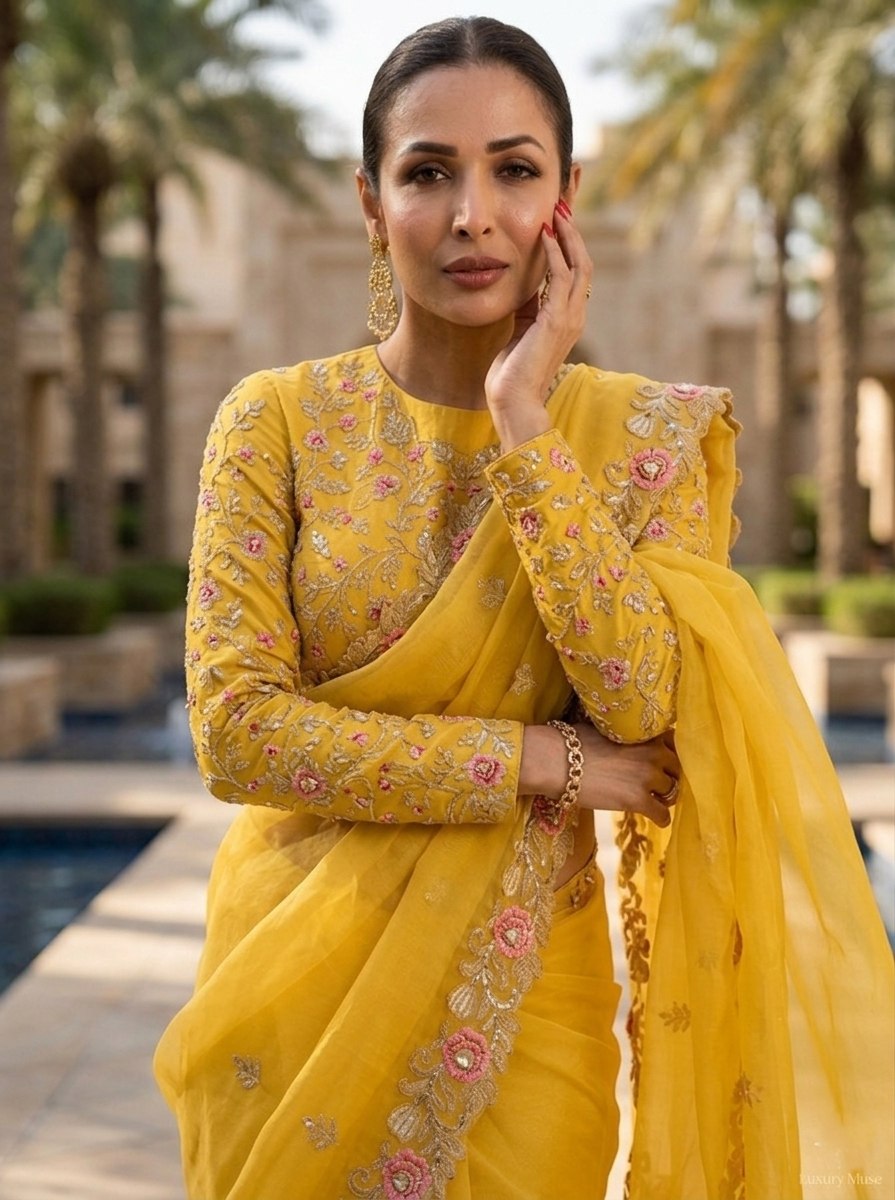 Latest Trending Party Wear Soft Chiffon Silk Saree