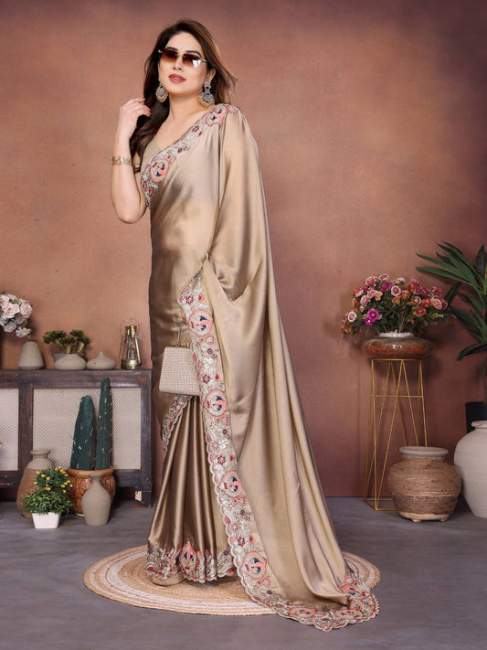Women's New Party Wear Soft Rangoli  Silk Saree