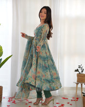 Load image into Gallery viewer, Party Wear Soft Organza Print Ready to Wear Gown
