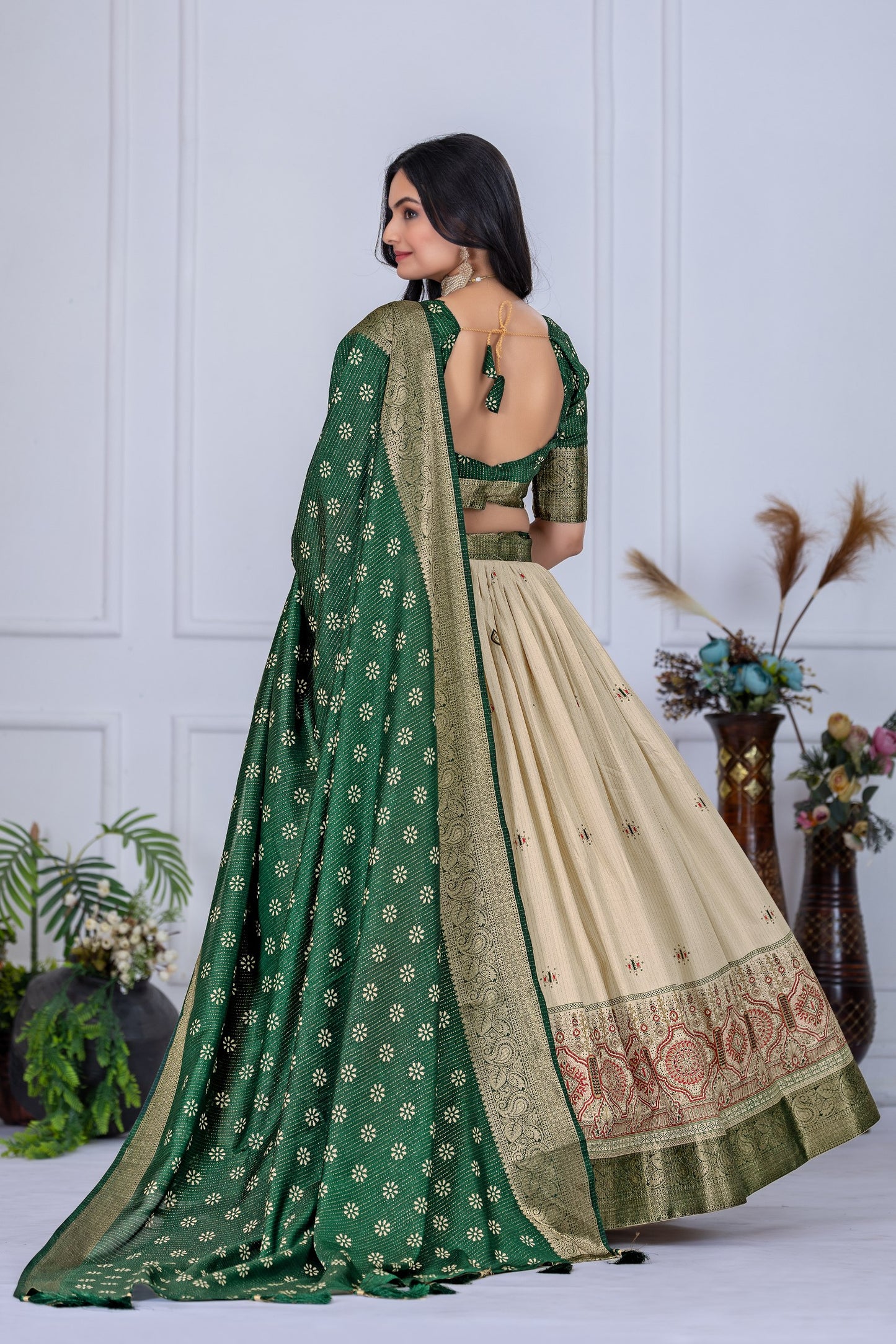 Heavy Lichi Jequard Silk Lehenga With Beautiful Jequard Dupatta