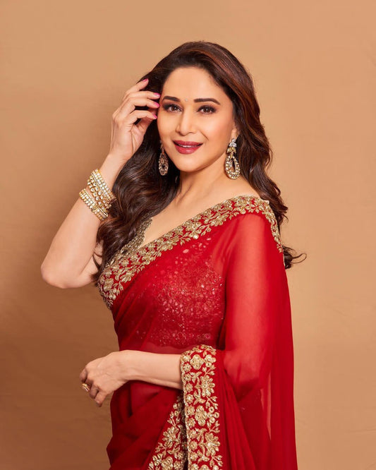 New Trendy Stylish Party Wear Rangoli Silk Saree