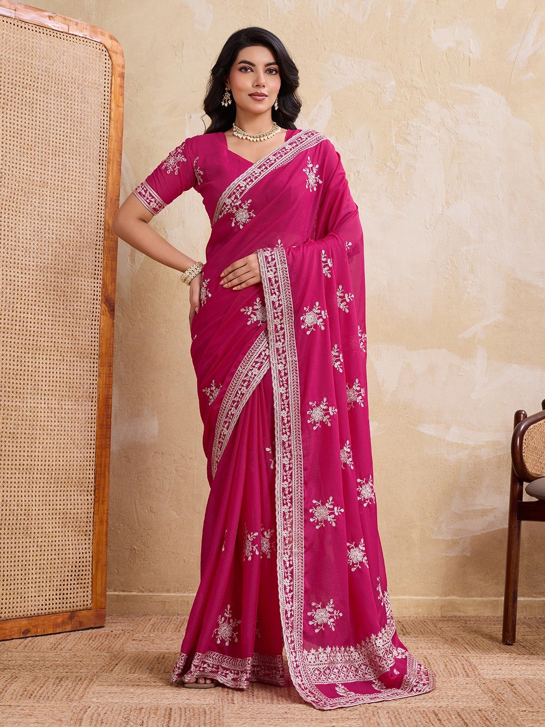 Party Wear Soft Star Georgette Saree