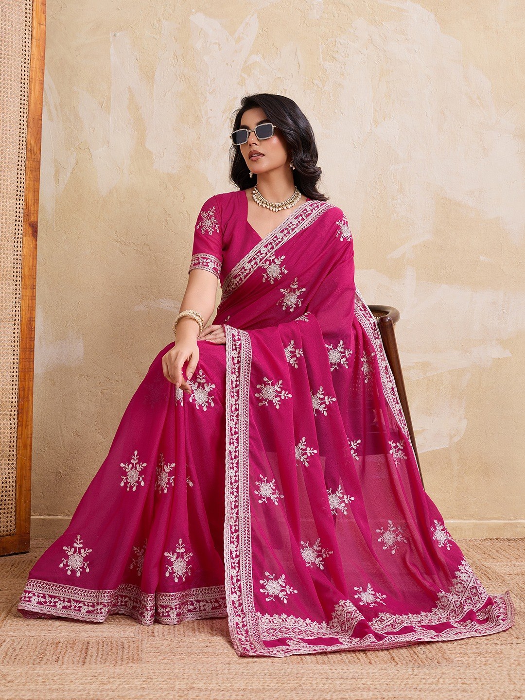 Party Wear Soft Star Georgette Saree