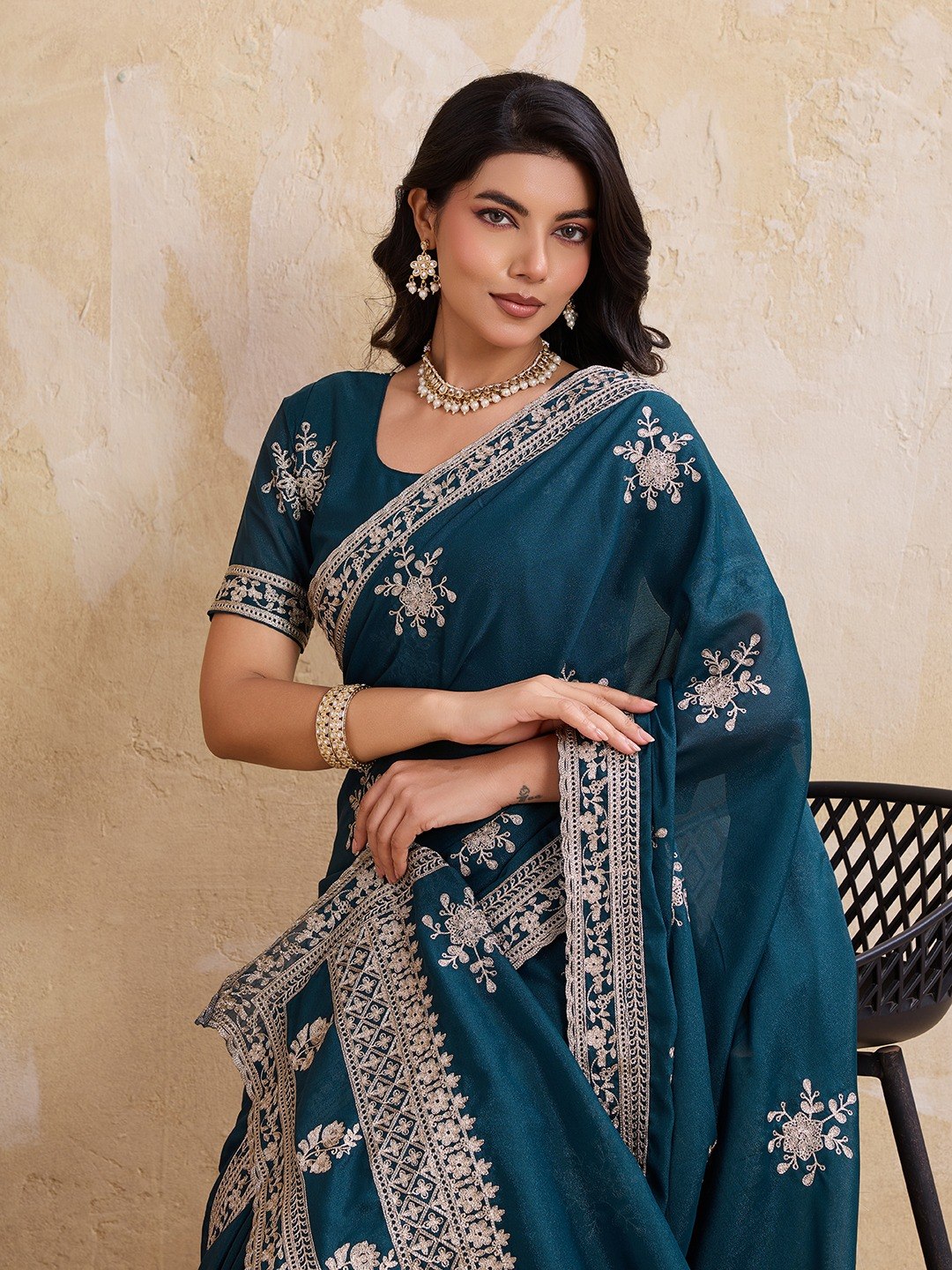 Party Wear Soft Star Georgette Saree