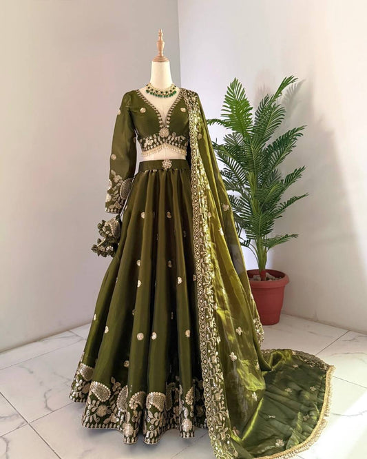 Ethereal Allure Thread & Sequins Jimi Choo Lehenga Choli