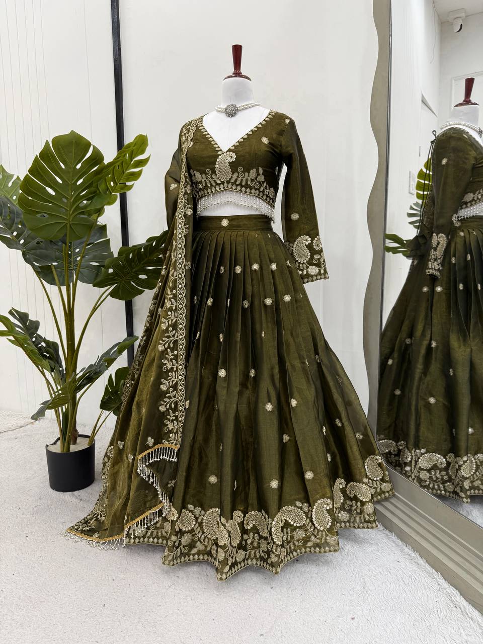 Ethereal Allure Thread & Sequins Jimi Choo Lehenga Choli