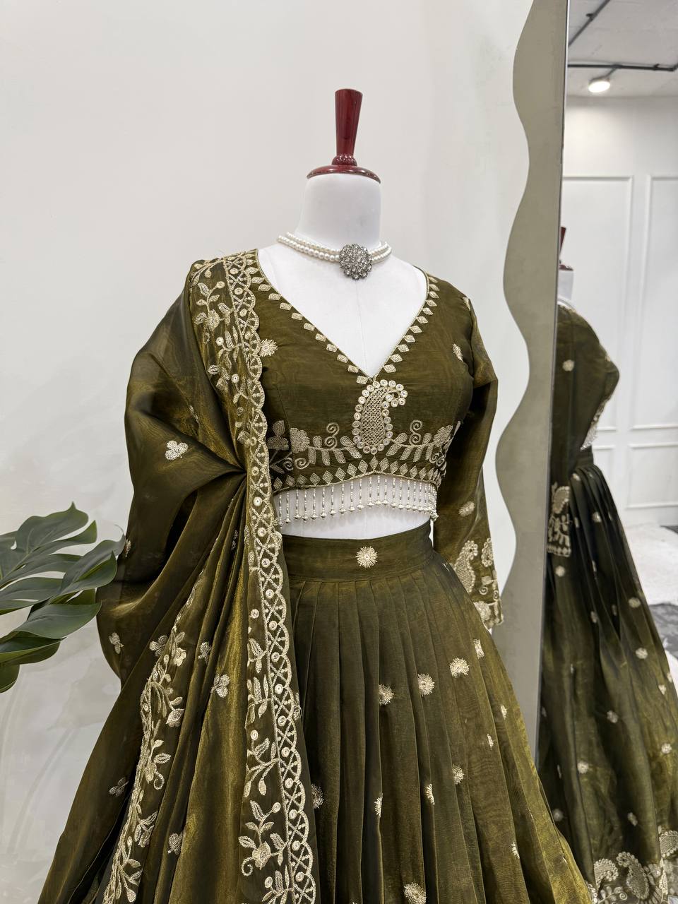 Ethereal Allure Thread & Sequins Jimi Choo Lehenga Choli