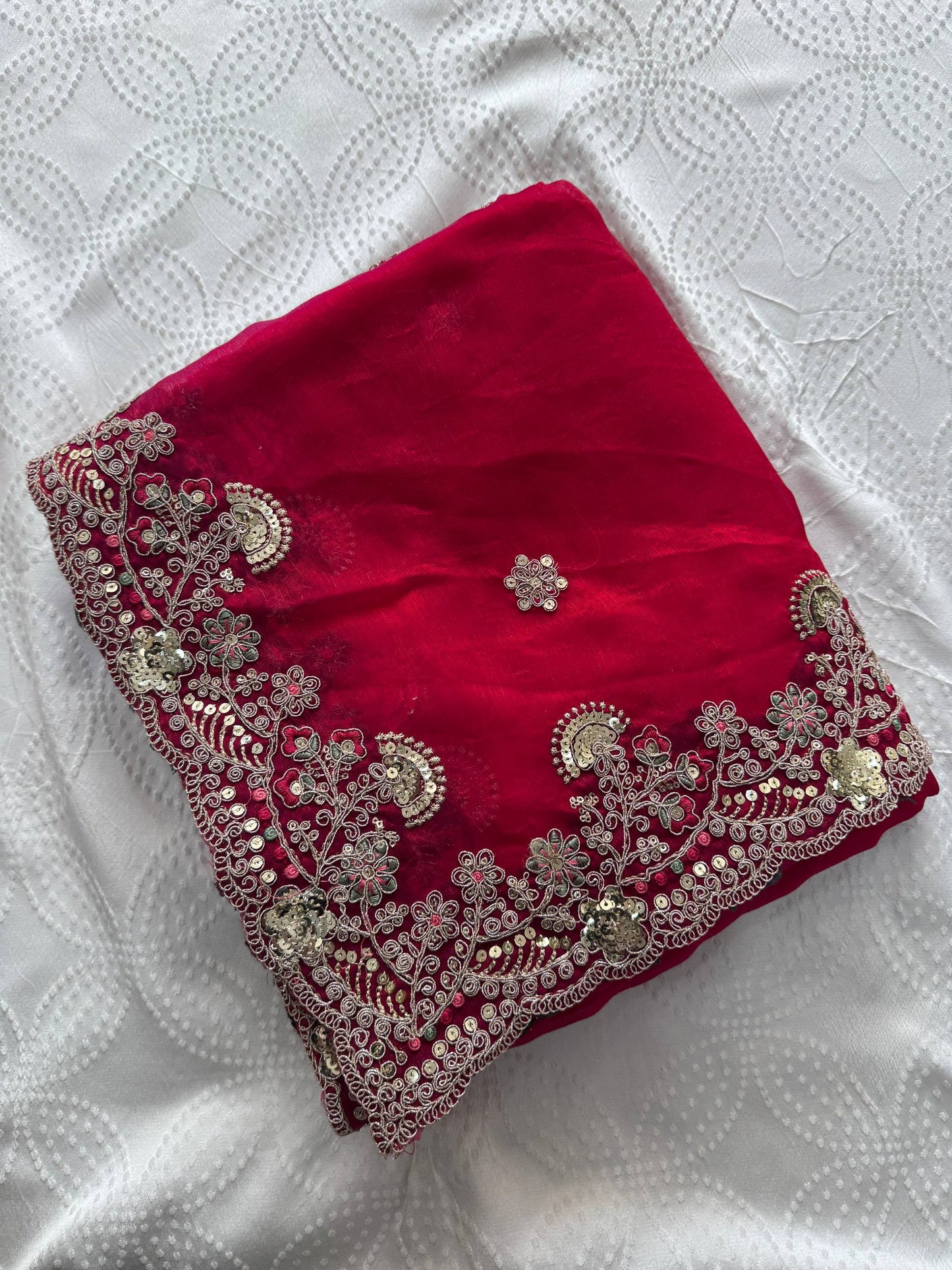 Party Wear Soft  Fendy Chiffon silk Saree