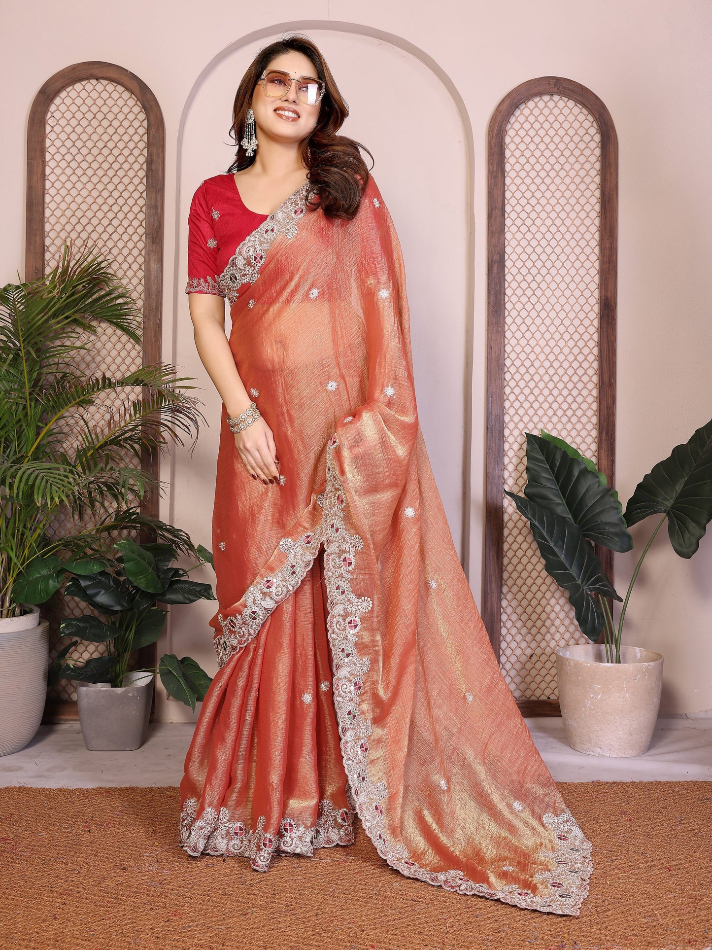 New Latest Party Wear Soft  Fendy Chiffon silk Saree