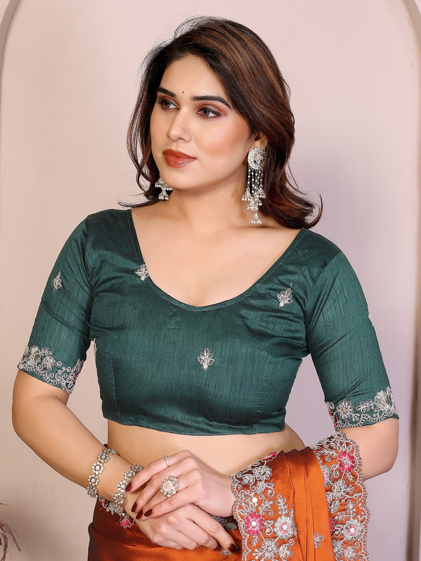 New Latest Party Wear Soft Rangoli Silk Saree