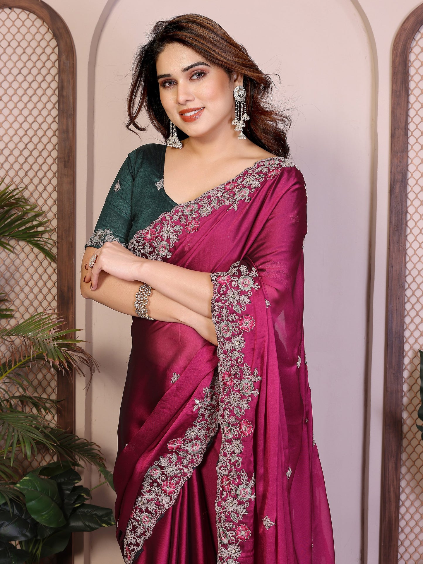 New Latest Party Wear Soft Rangoli Silk Saree