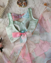 Load image into Gallery viewer, Multi Color Soft Organza Silk Hand Foil Print Saree Blouse For Women

