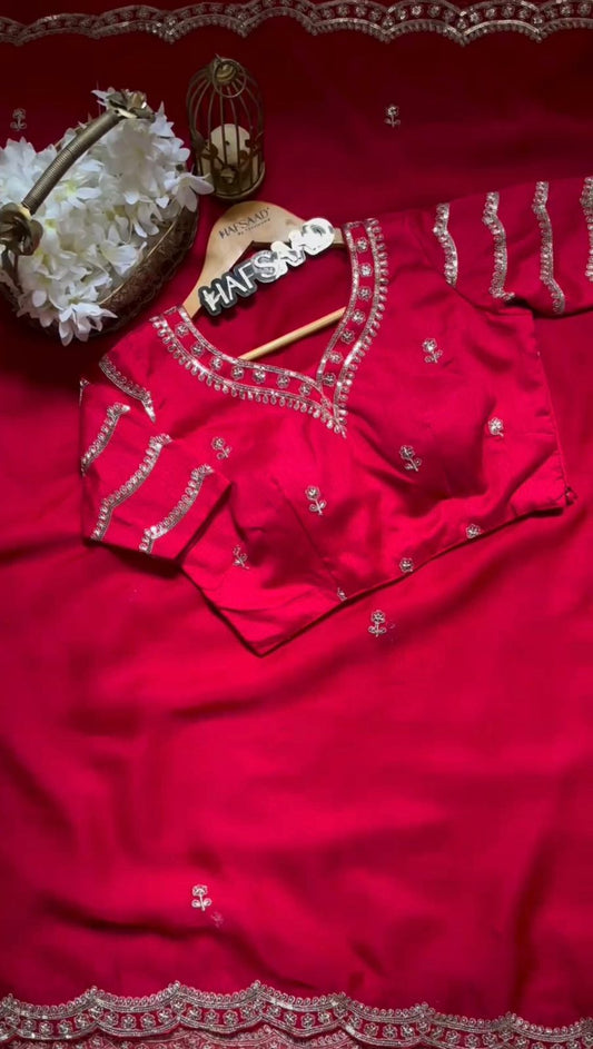 Pink Tubby Silk Occasion Wear Saree