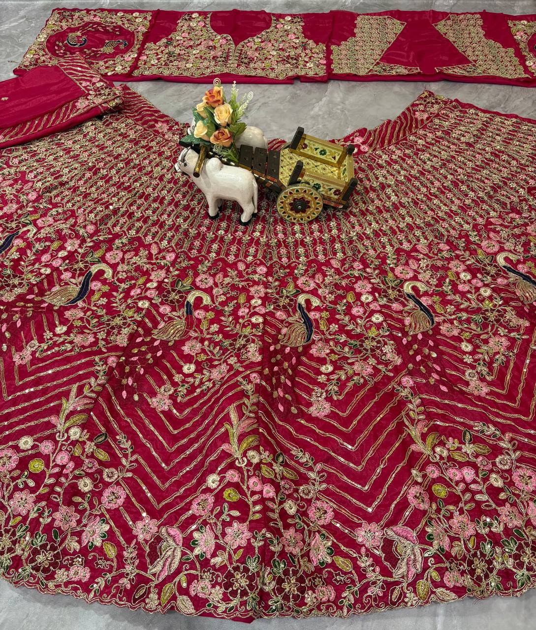 Twinkle Silk Codding Work Pink Colour Wedding Wear Lehenga Choli