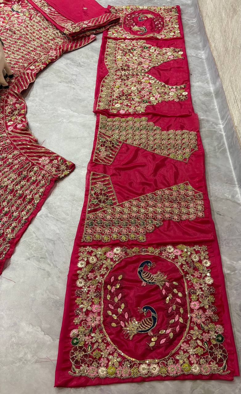 Twinkle Silk Codding Work Pink Colour Wedding Wear Lehenga Choli
