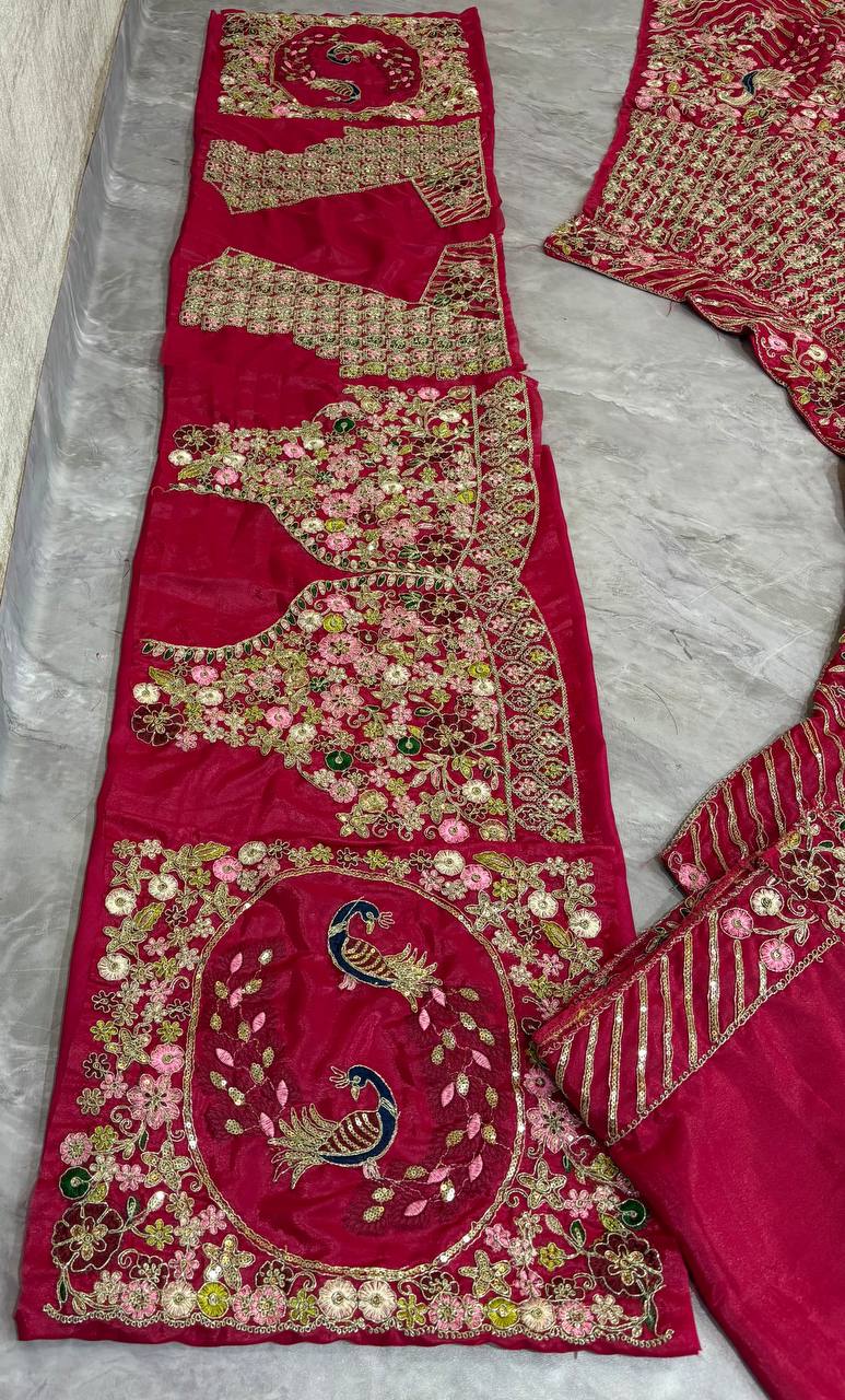 Twinkle Silk Codding Work Pink Colour Wedding Wear Lehenga Choli