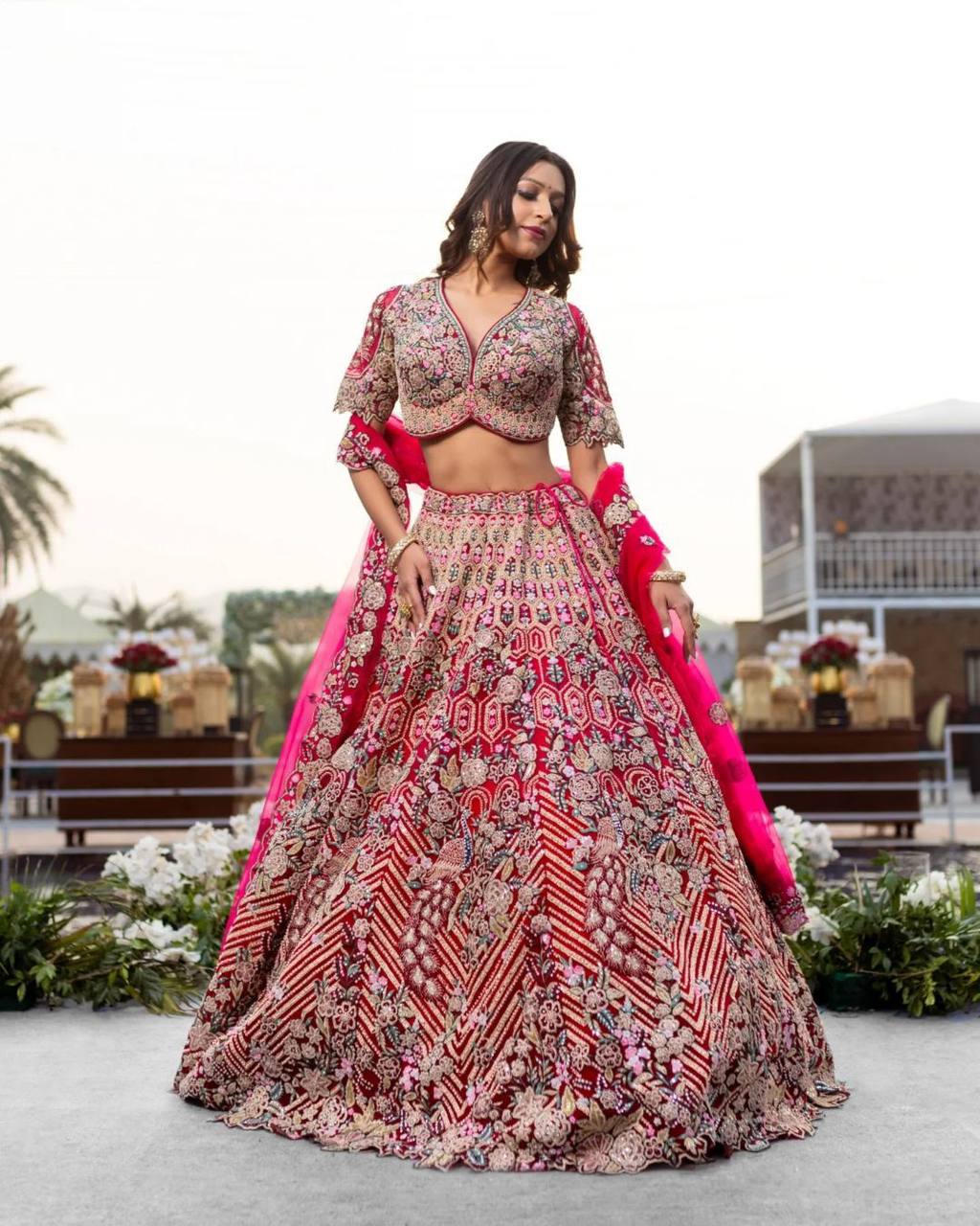 Twinkle Silk Codding Work Pink Colour Wedding Wear Lehenga Choli