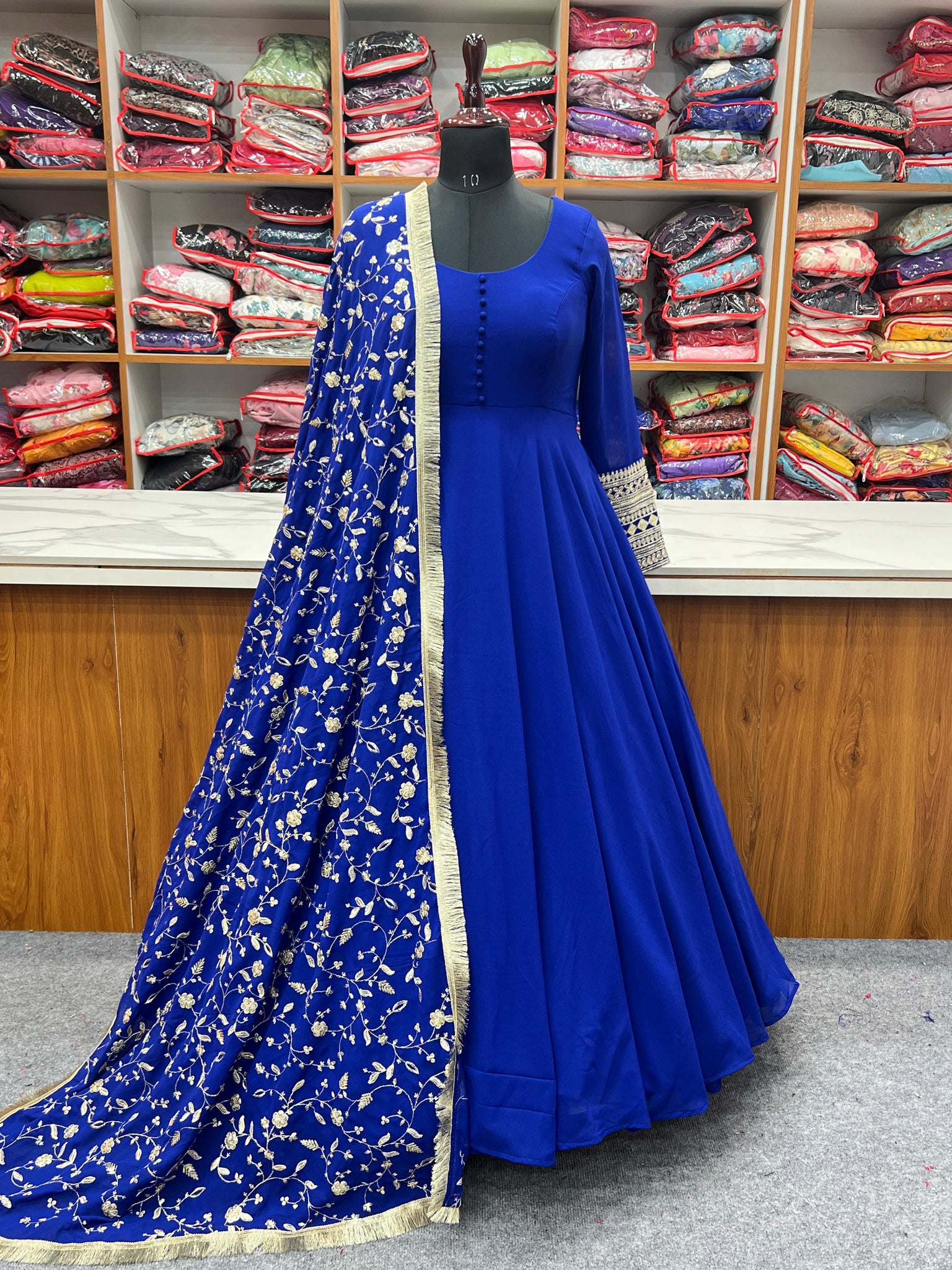 zankhi hosiery Women Gown Dupatta Set - Buy zankhi hosiery Women Gown  Dupatta Set Online at Best Prices in India | Flipkart.com