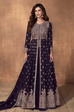 Load image into Gallery viewer, Party Wear Georgette Embroidered Long Anarkali Stitched Suit
