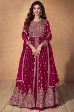 Load image into Gallery viewer, Party Wear Georgette Embroidered Long Anarkali Stitched Suit
