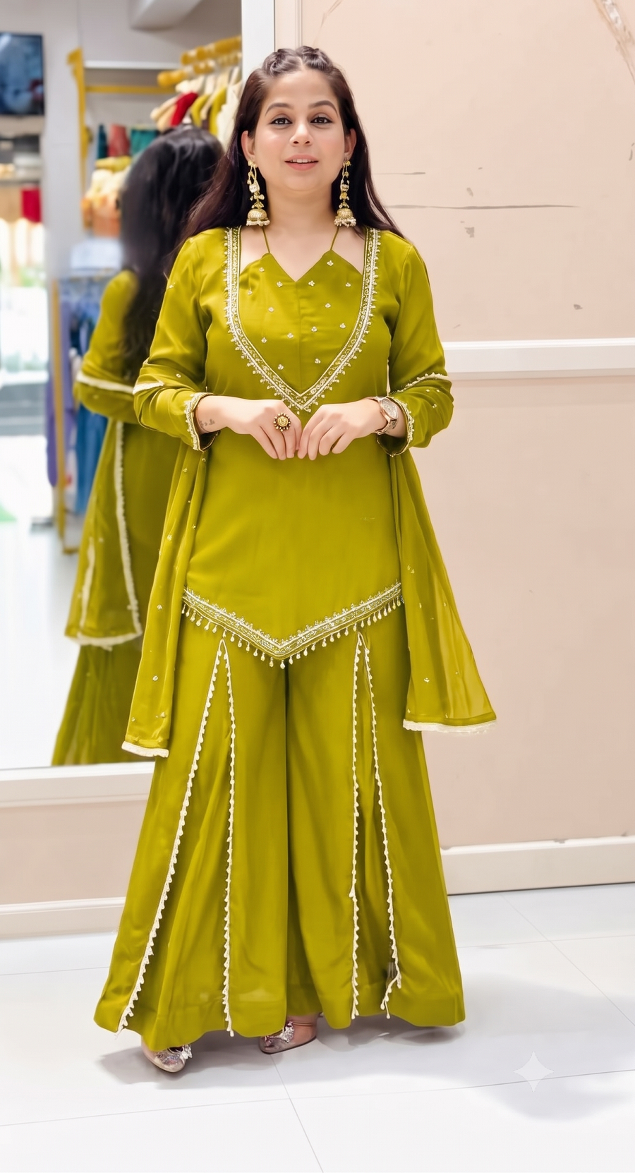 Festive Party Wear 3-Piece Suit Set