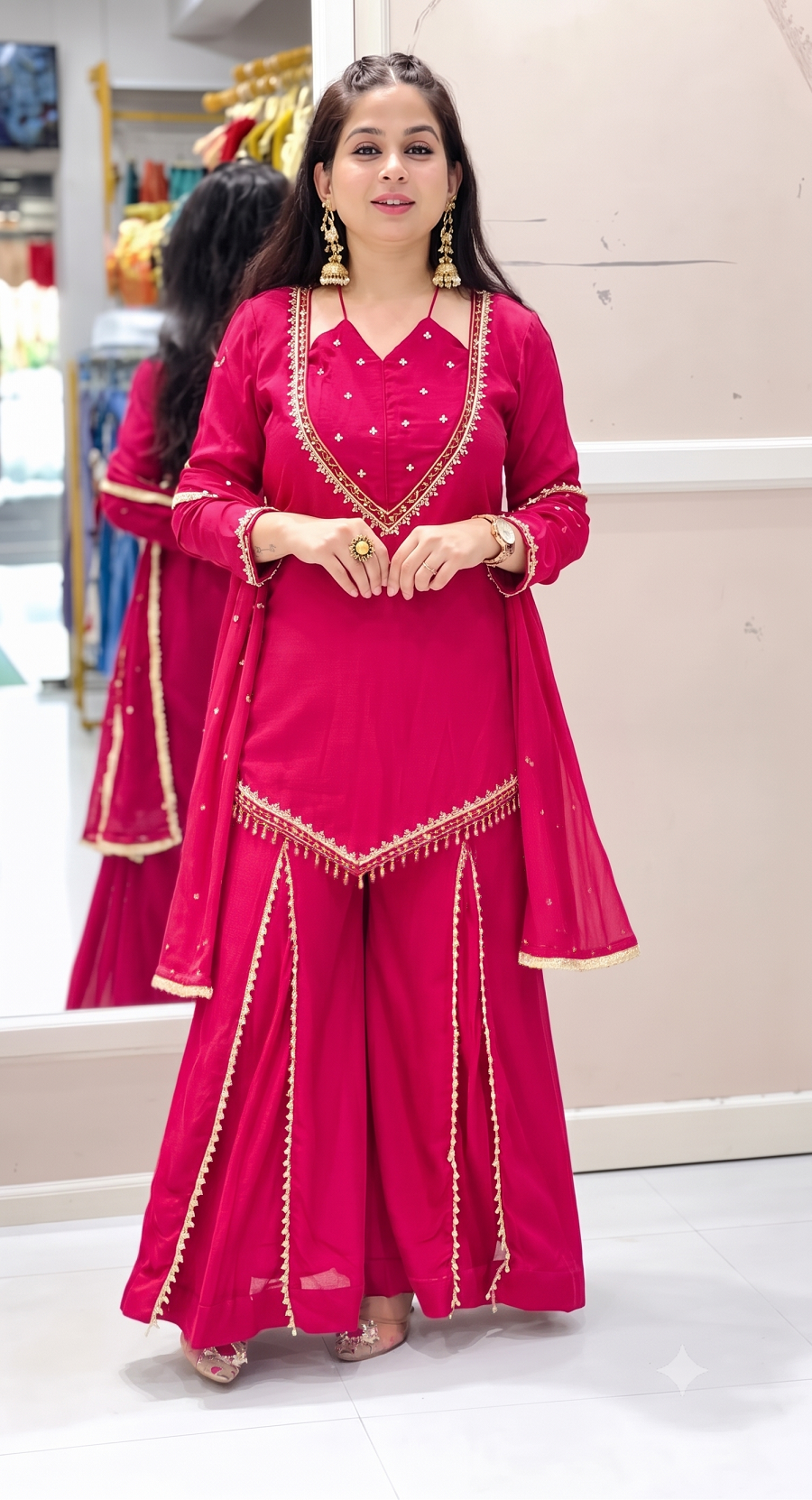 Festive Party Wear 3-Piece Suit Set