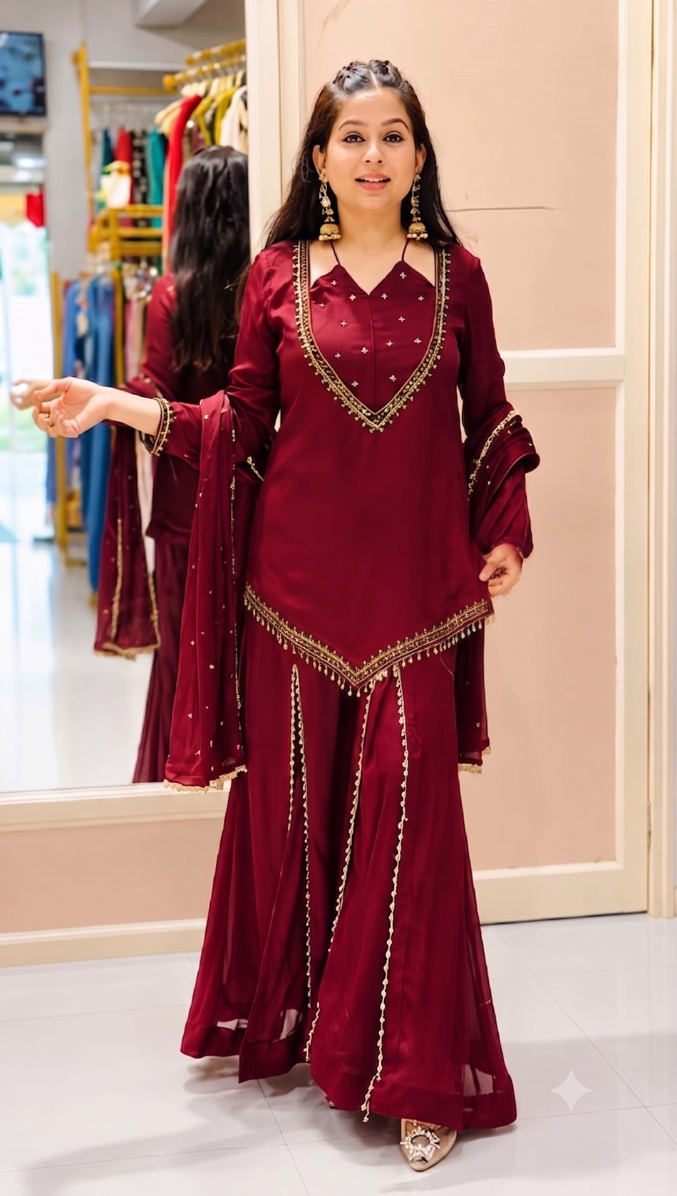 Festive Party Wear 3-Piece Suit Set