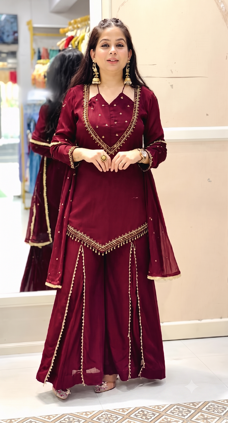 Festive Party Wear 3-Piece Suit Set
