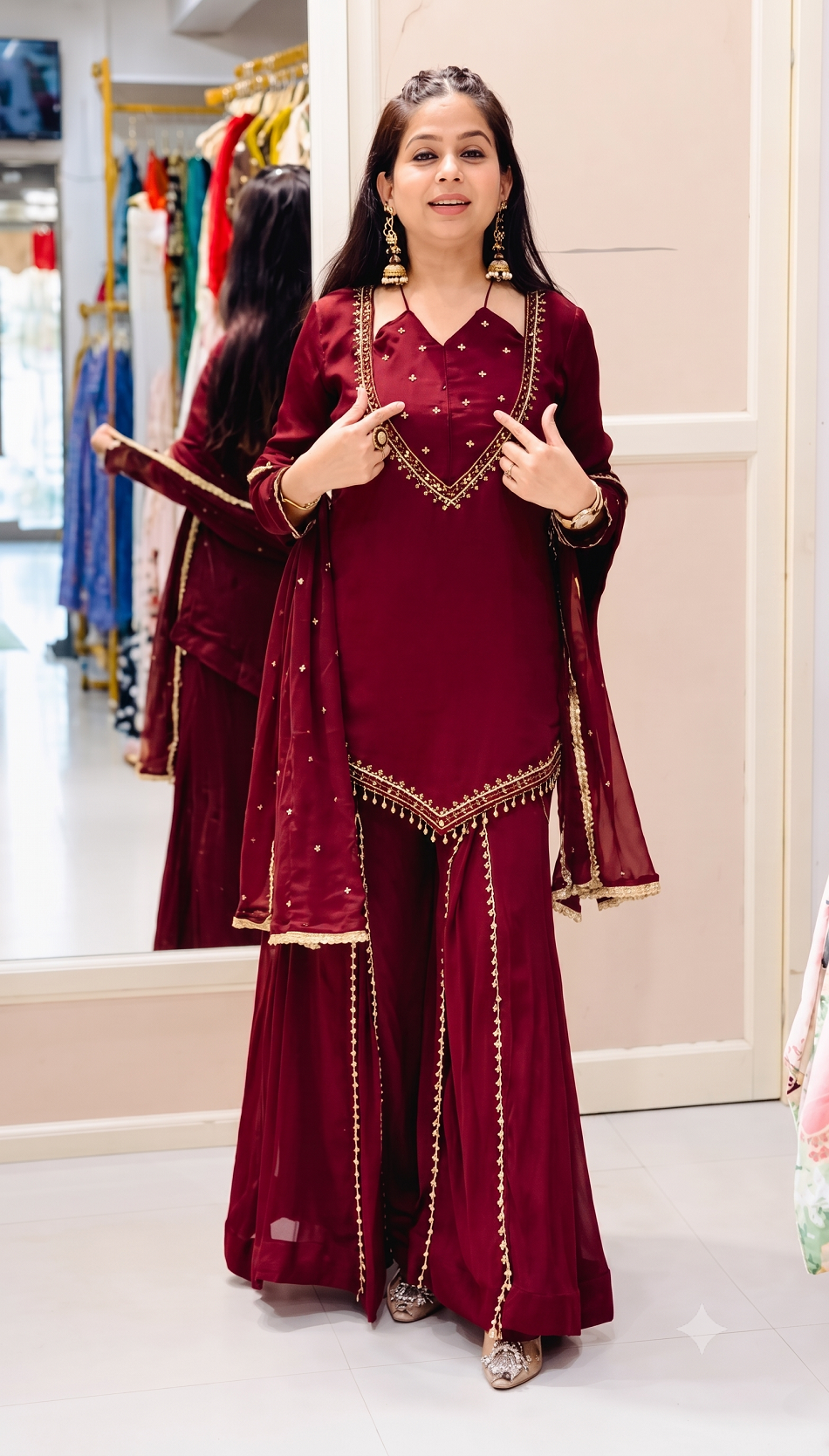 Festive Party Wear 3-Piece Suit Set