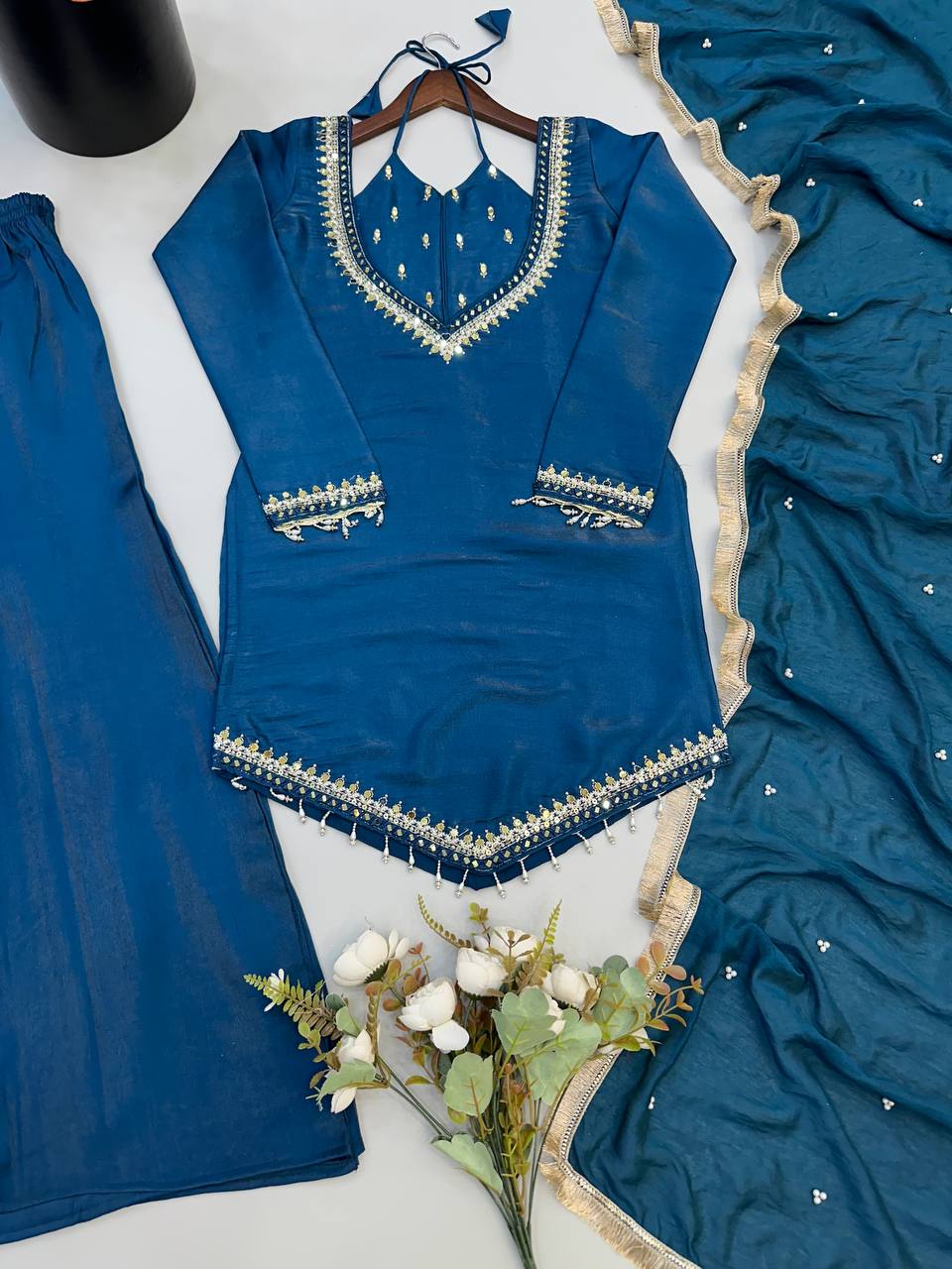 Festive Party Wear 3-Piece Suit Set