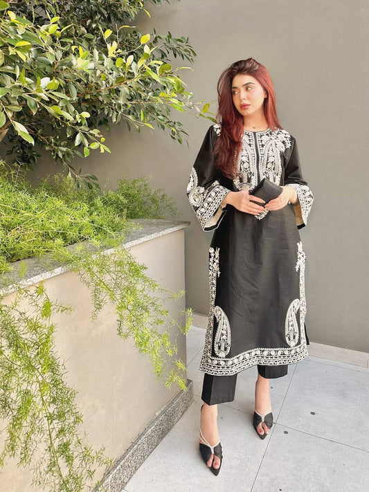 New Latest Designer Classic Embroidered Party Wear Suit Set