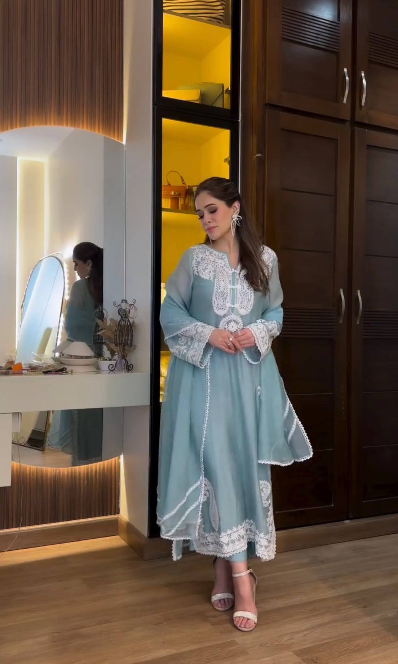 New Latest Designer Classic Embroidered Party Wear Suit Set