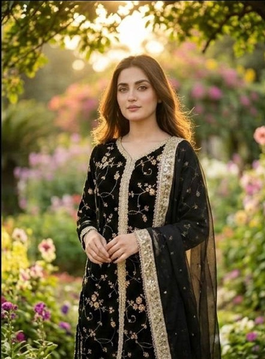 New Trendy Classic Sharara Suit Set for Traditional Occasions