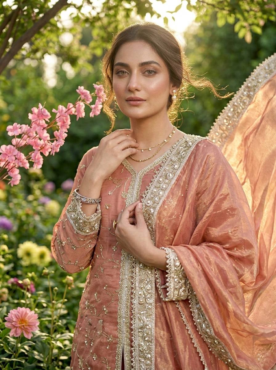New Trendy Classic Sharara Suit Set for Traditional Occasions