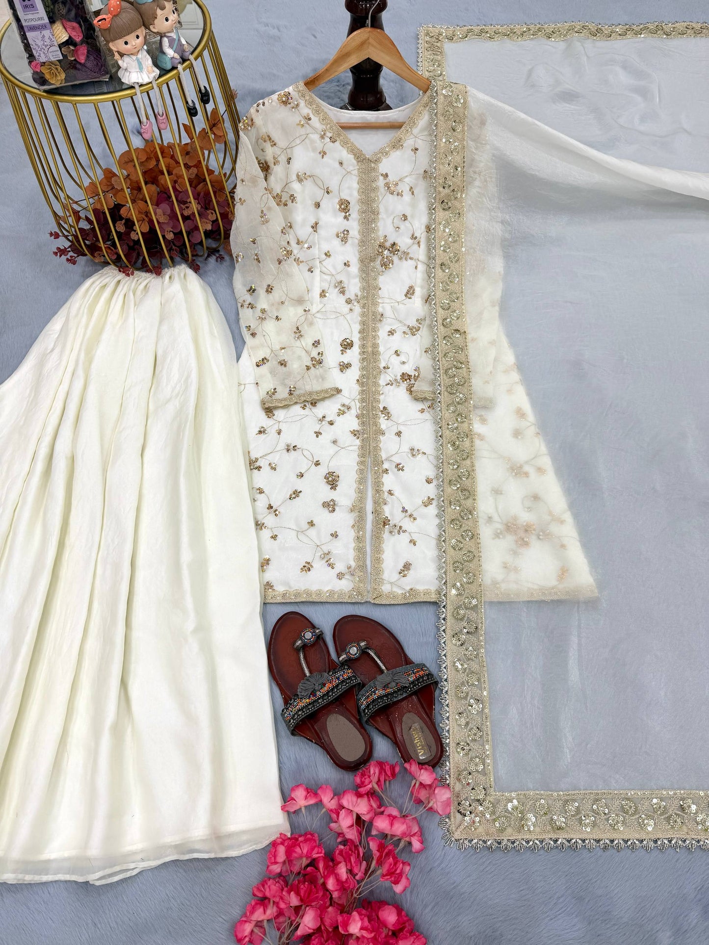New Trendy Classic Sharara Suit Set for Traditional Occasions