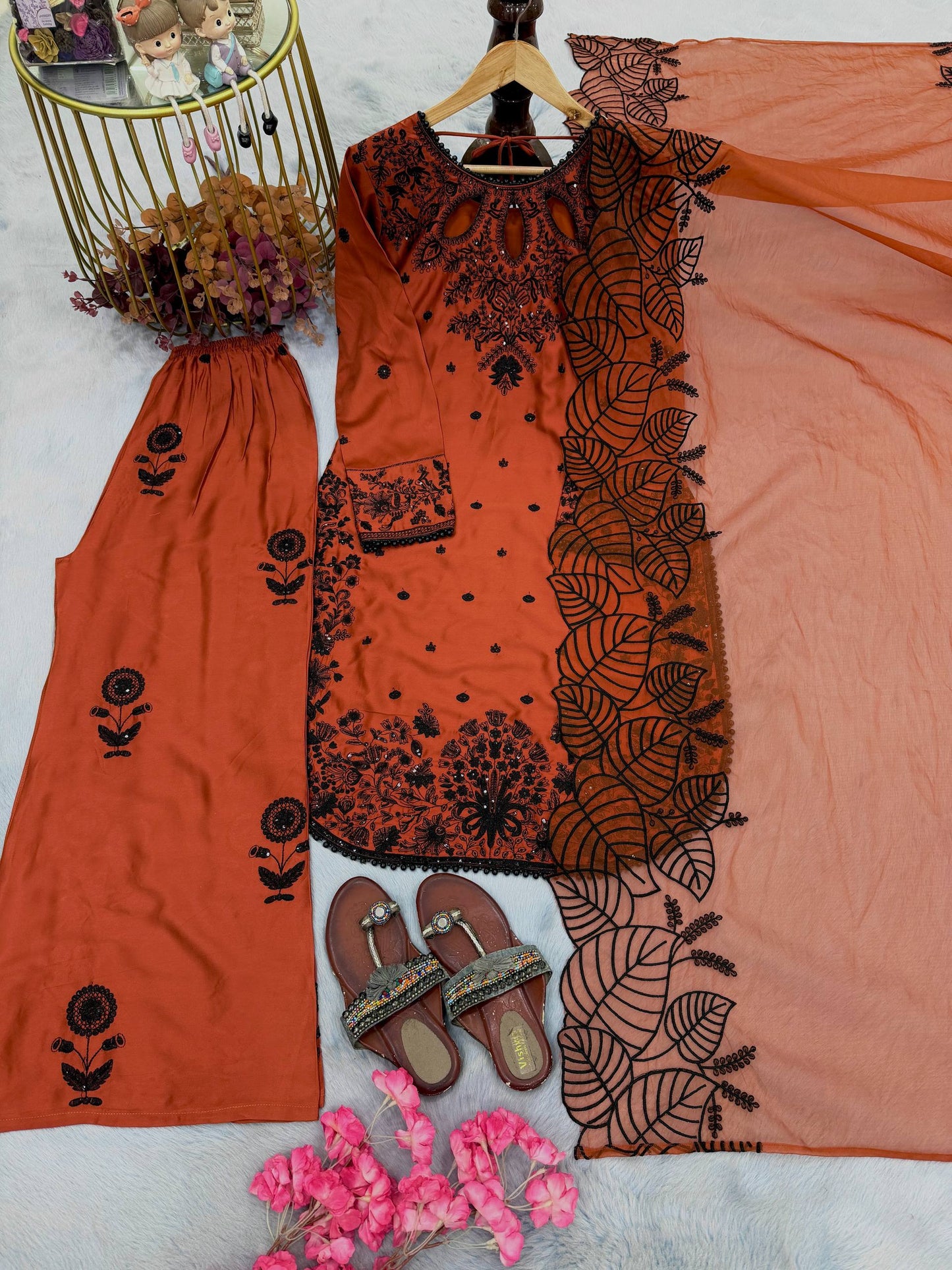 Women's New Trendy Stylish Kurta Sharara Set for Women