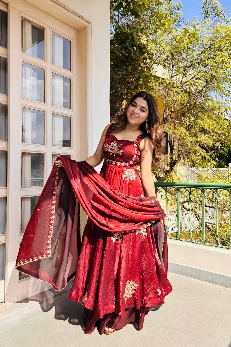 New Women's Trendy Festive Ethnic Anarkali Suit Set