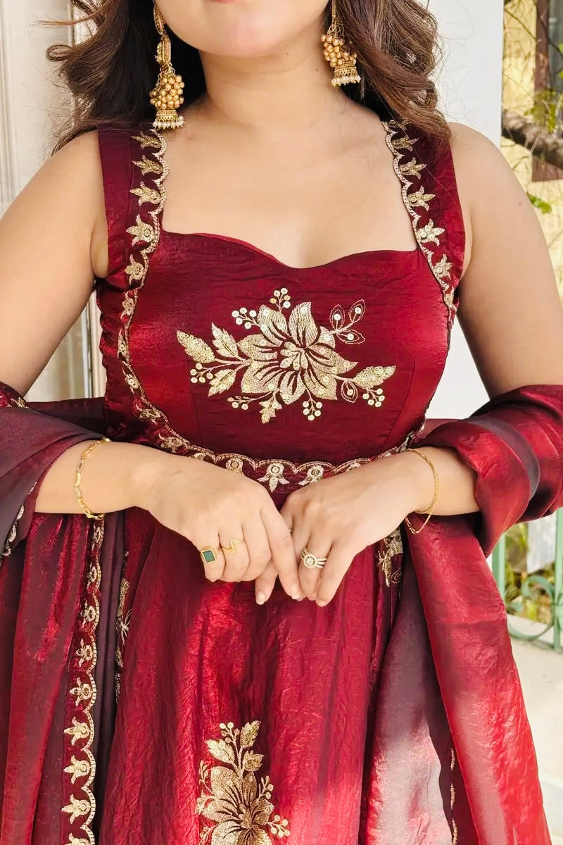 New Women's Trendy Festive Ethnic Anarkali Suit Set