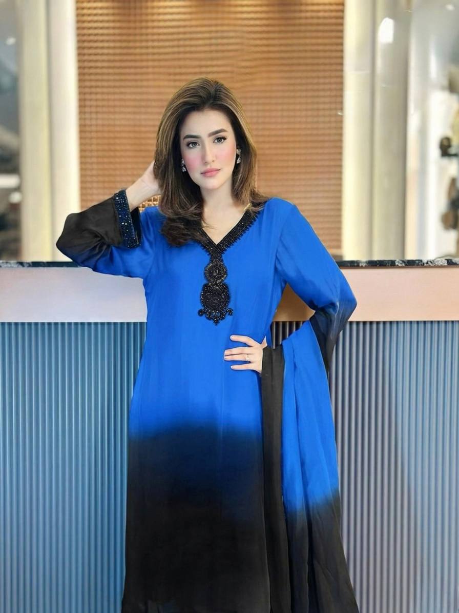 Women's New Trendy Stylish Elegant Dual-Tone Festive Suit Set
