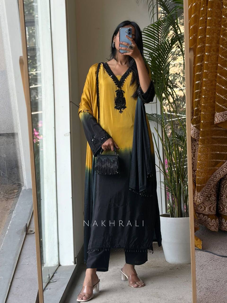 Women's New Trendy Stylish Elegant Dual-Tone Festive Suit Set