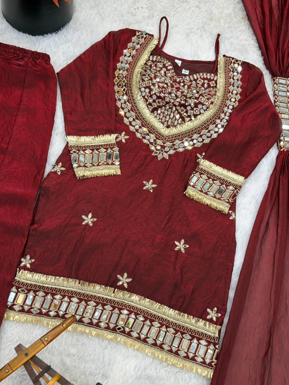 New Trendy Designer Embroidered Ethnic Suit