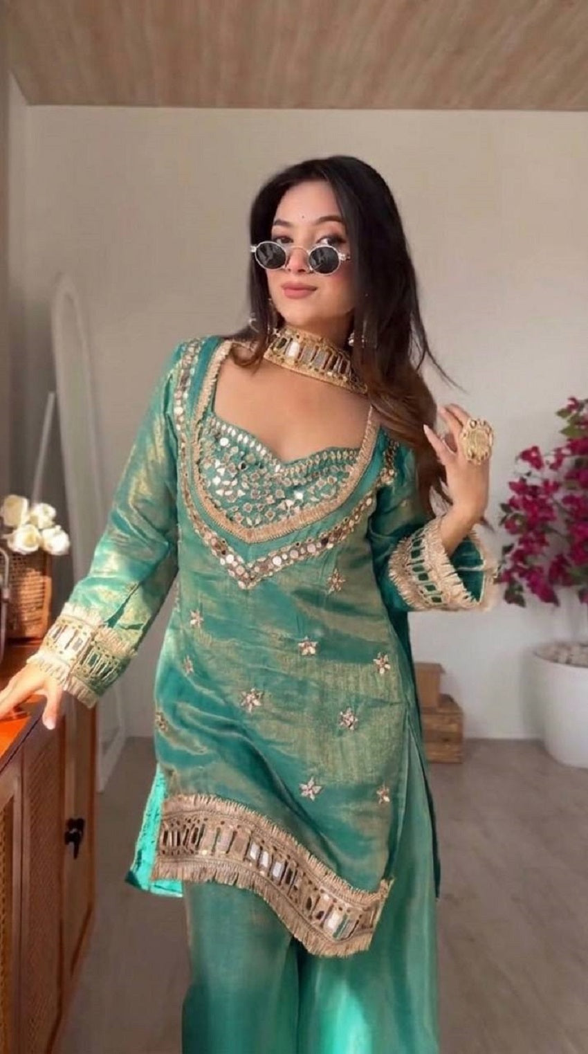 New Trendy Designer Embroidered Ethnic Suit