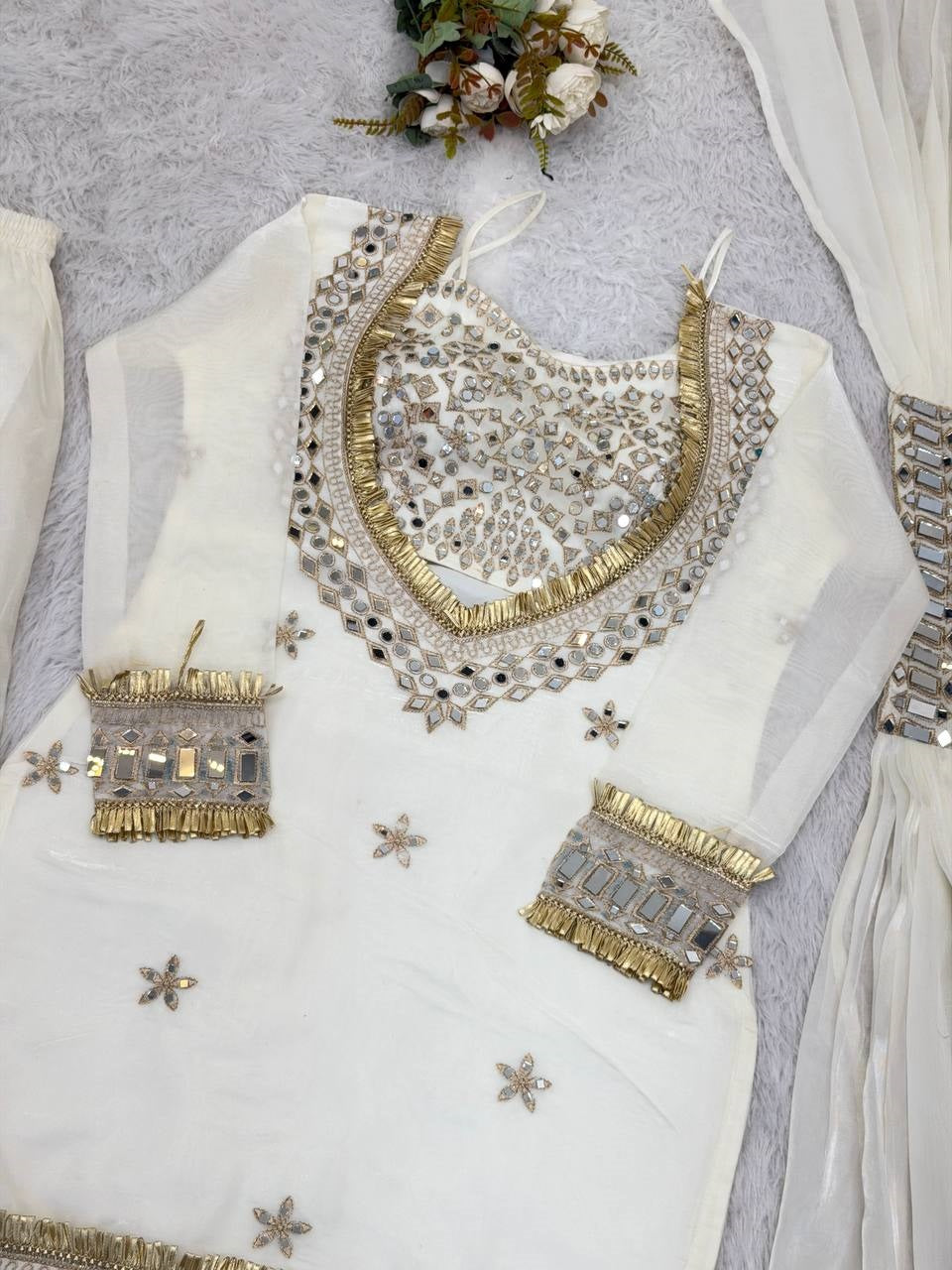 New Trendy Designer Embroidered Ethnic Suit
