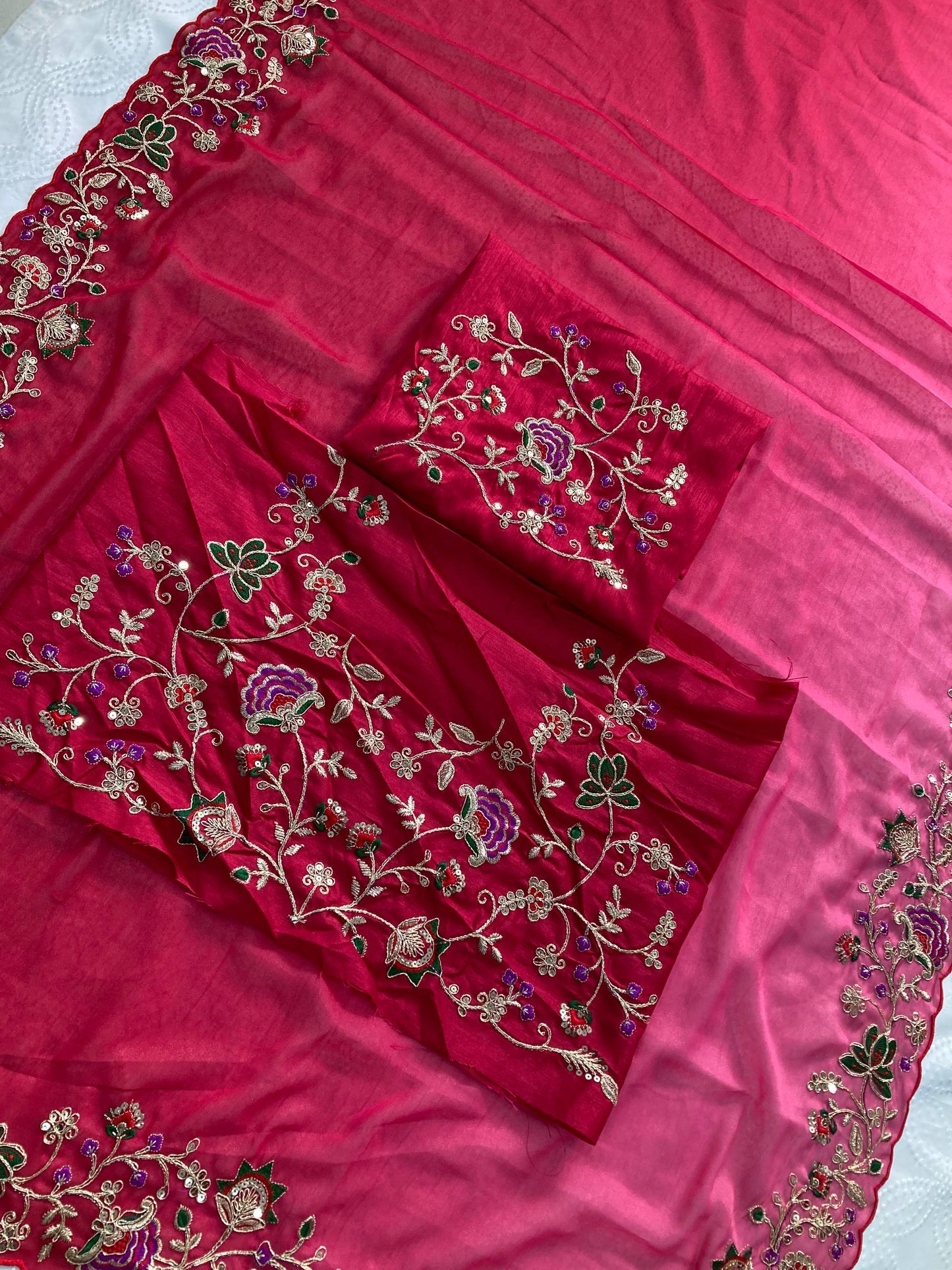 Party Wear Soft Star Georgette Saree