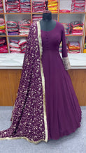 Load image into Gallery viewer, Party Wear Pure Georgette Ready to Wear Stitched Gown with Dupatta
