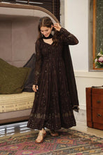 Load image into Gallery viewer, Wedding Wear Black Georgette Embroidered Full Stitched Suit
