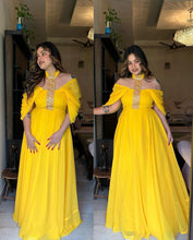 Load image into Gallery viewer, Haldi Special Georgette Ready to Wear Gown
