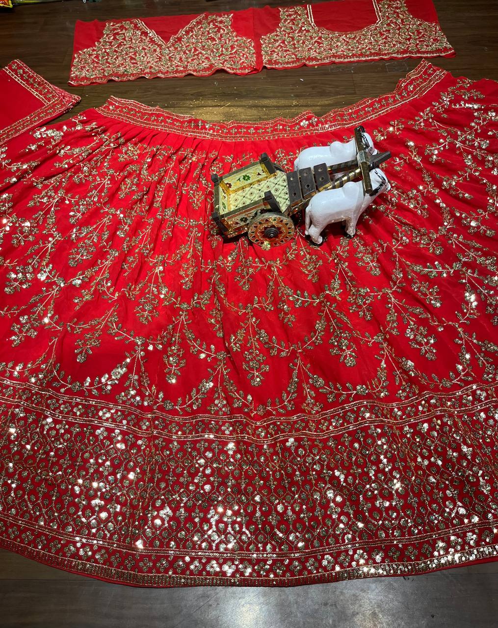 Party Wear Georgette Sequence Work Lehenga Choli