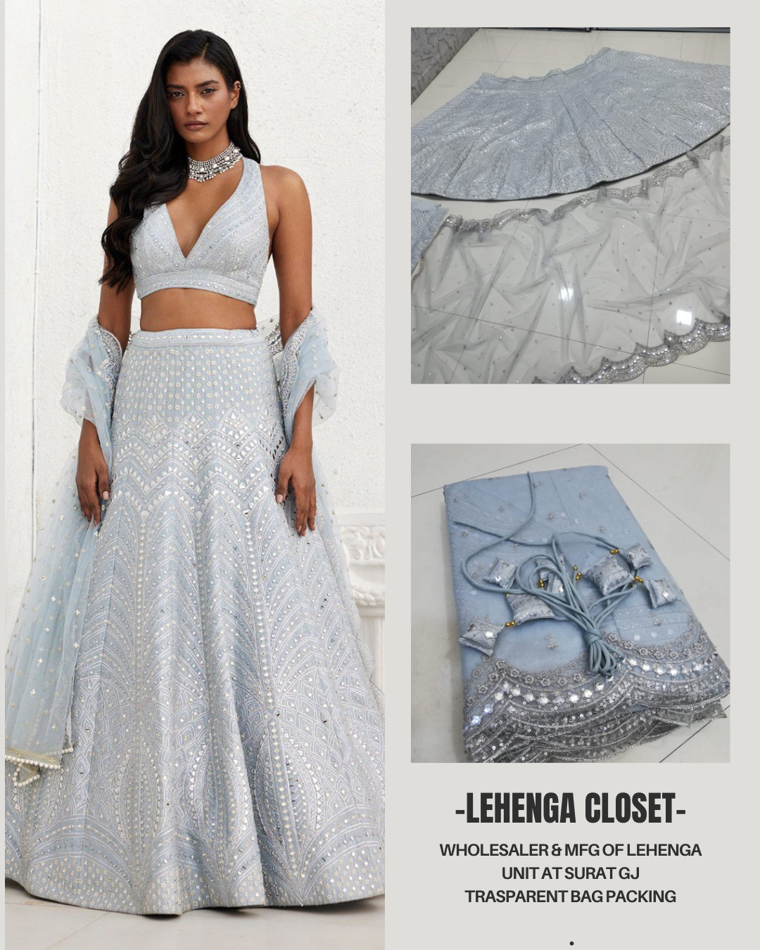 Light Grey Colour Fancy Designer Lehenga Choli With Net Dupatta
