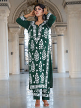 Load image into Gallery viewer, Amazing Thred Work Full Stiched Reyon Salwar Suit
